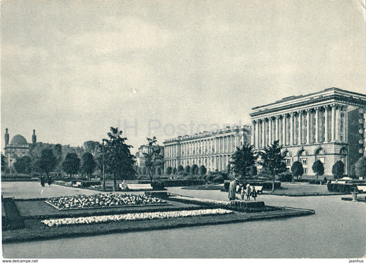 Leningrad - St. Petersburg - Revolution Square - 1960 - Russia USSR - unused - JH Postcards