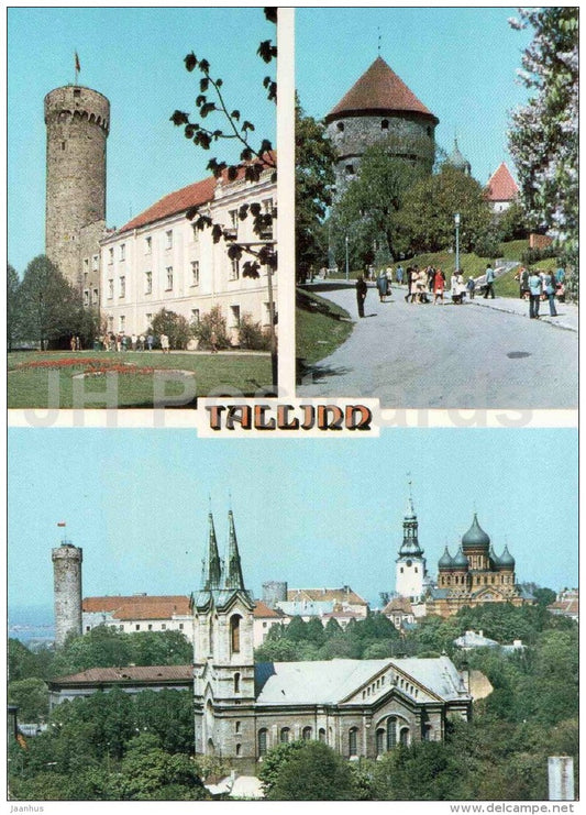Pikk Hermann tower - Kiek in de Kök - Old Town - Tallinn - Intourist - 1986 - Estonia USSR - unused - JH Postcards