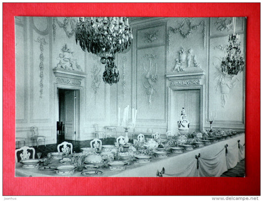 The Great Palace , White Dining Hall - Petrodvorets reborn from the ashes - 1969 - USSR Russia - unused - JH Postcards