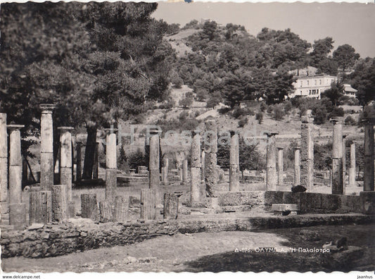 Olympia - The Wrestling Place - ancient - 896 - 1960 - Greece - used - JH Postcards