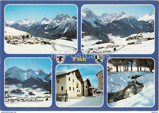Ftan 1648 m - Unter-Engandin - multiview - 1933 - Switzerland - 1982 - used - JH Postcards
