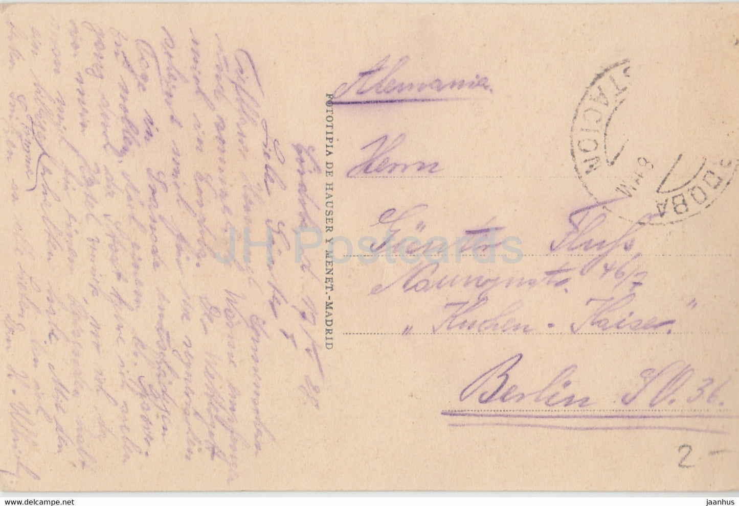 Cordoue - Torre de Carraola y Puente Romano - carte postale ancienne - 1928 - Espagne - utilisé