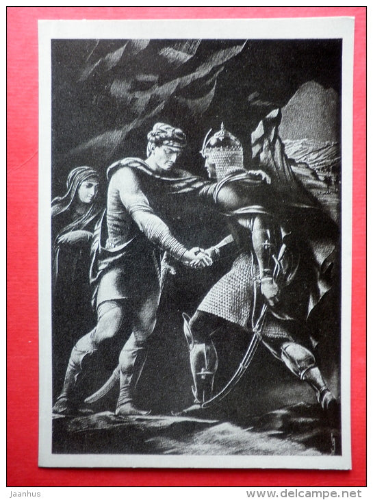 Avtandil and Tariel - The Knight in the Panther´s Skin by S. Rustaveli - 1978 - Russia USSR - unused - JH Postcards