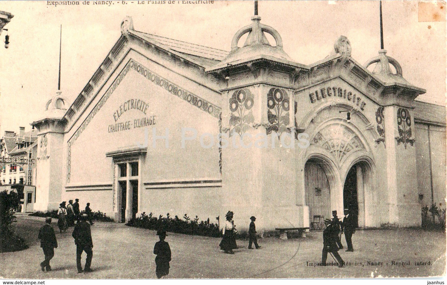 Exposition de Nancy - Le Palais de l'Electricite - 6 - old postcard - 1909 - France - used - JH Postcards