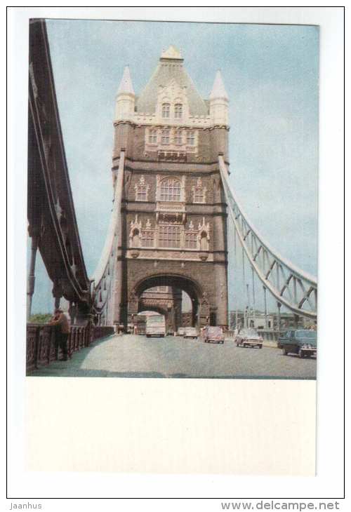 The Tower Bridge - London - 1968 - United Kingdom England - unused - JH Postcards
