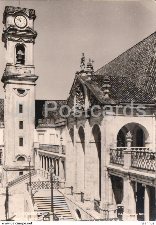Coimbra - Torre da Universidade - University Tower - 68 - 1964 - Portugal - used - JH Postcards