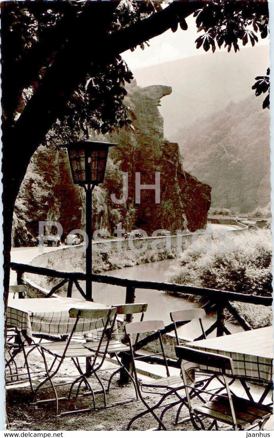 Walporzheim im Ahrtal Bunte Kuh Terrasse - old postcard - 1957 - Germany - used - JH Postcards