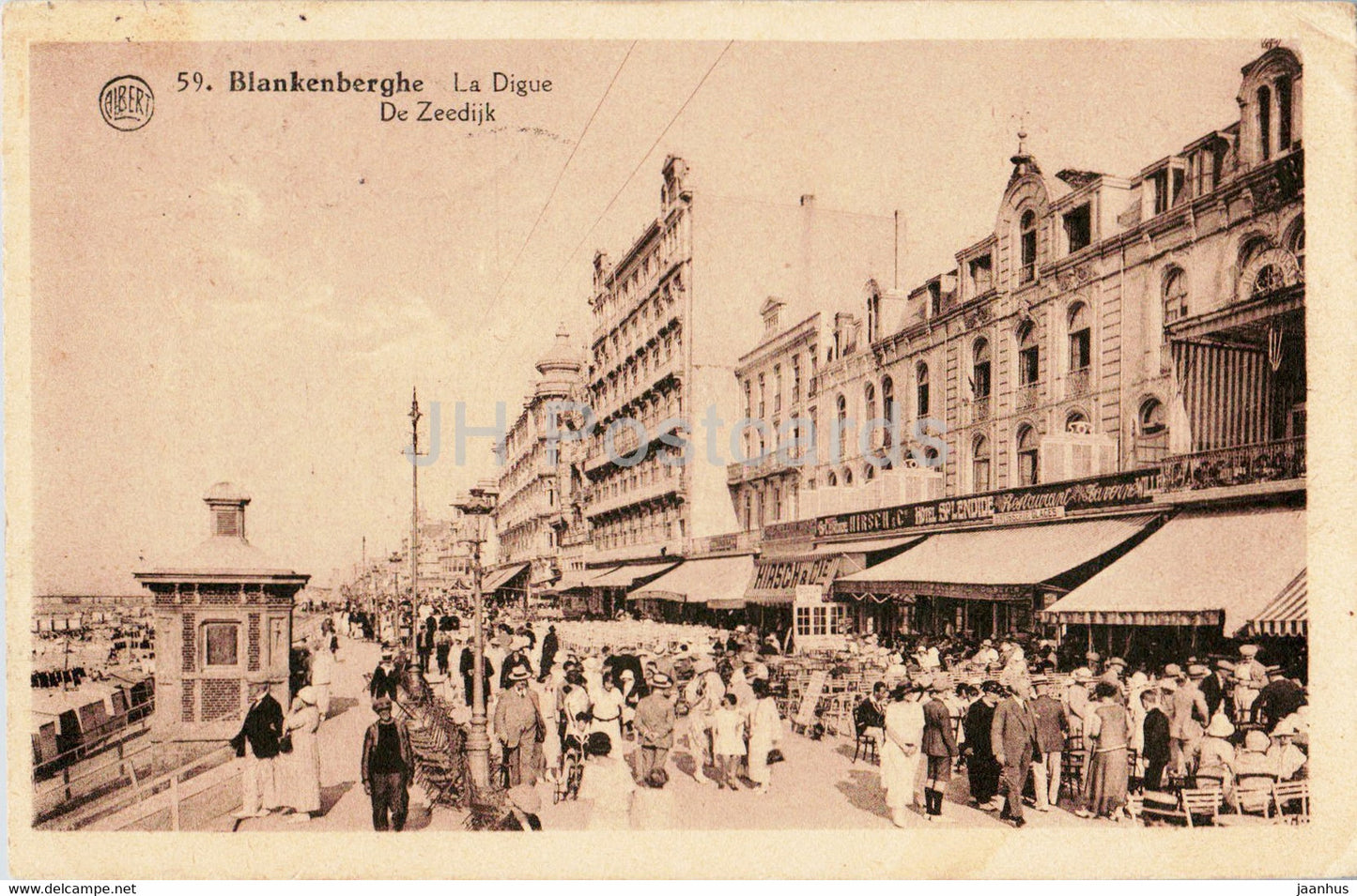 Blankenberghe - Blankenberge - La Digue De Zeedijk - 59 - old postcard - 1927 - Belgium - used - JH Postcards