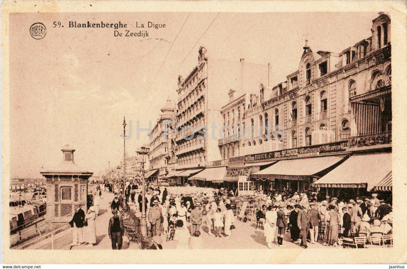 Blankenberghe - Blankenberge - La Digue De Zeedijk - 59 - old postcard - 1927 - Belgium - used - JH Postcards