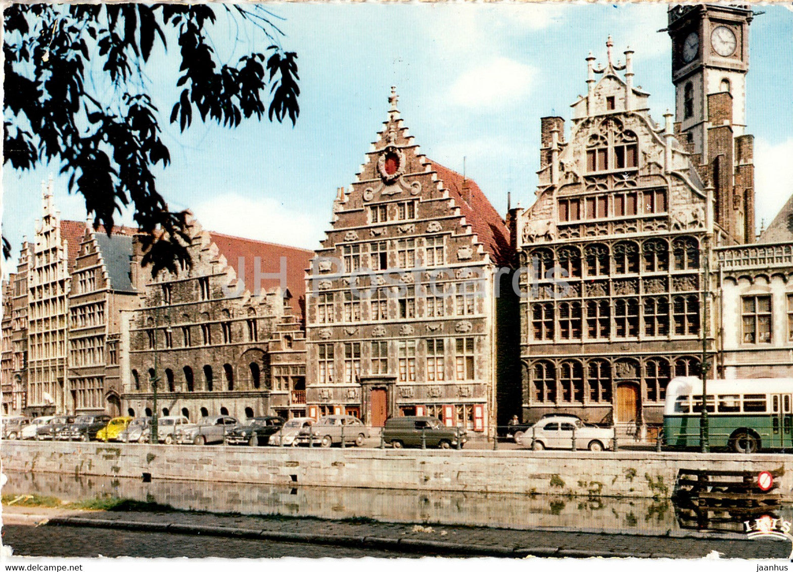 Gent - Graslei - old cars - 1969 - Belgium - used - JH Postcards