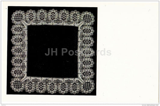 Handkerchief trimming - Yelets , Orel province - Russian Lace - handicraft - 1983 - Russia USSR - unused - JH Postcards