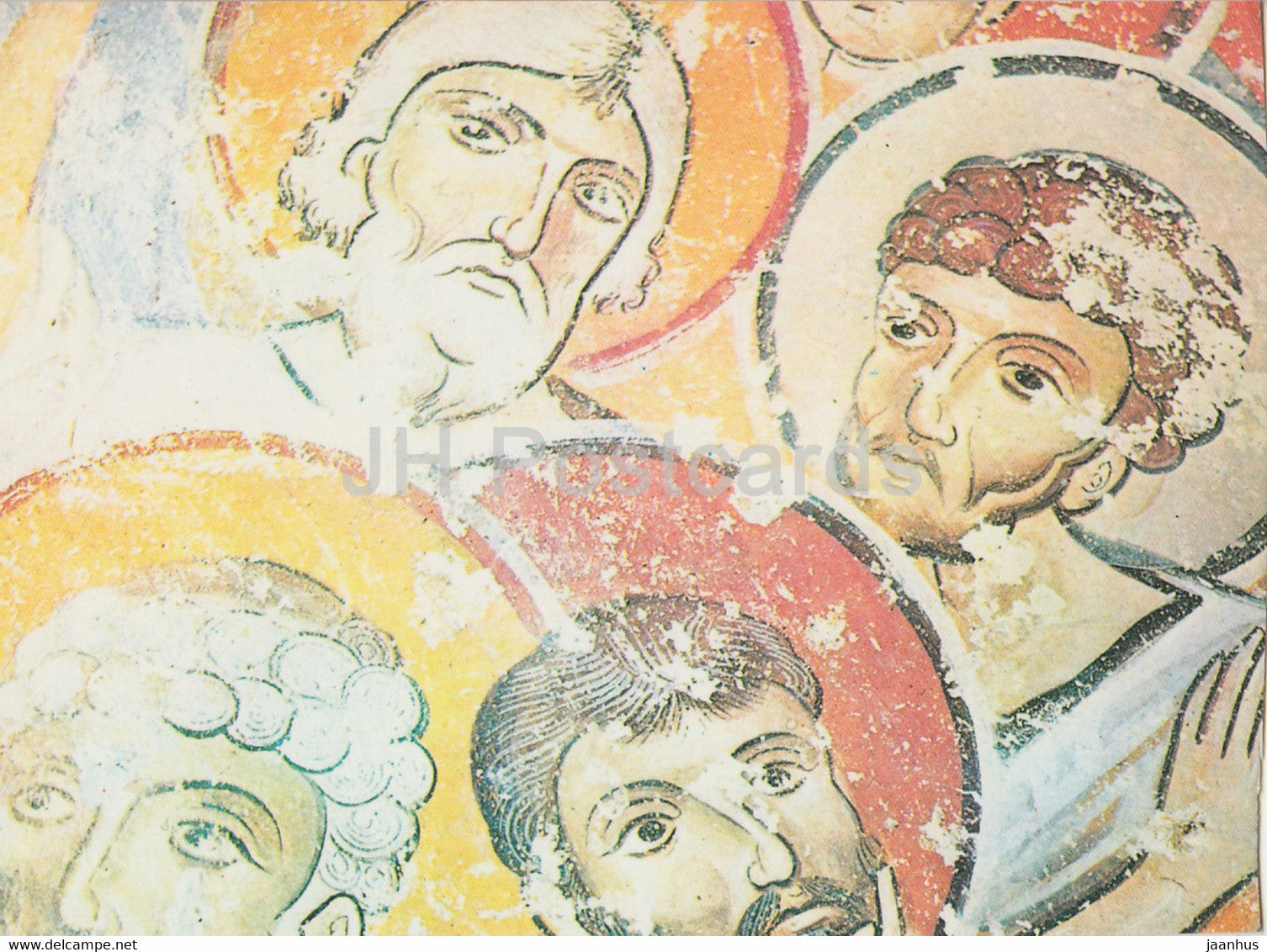 Apostles from Acsension - Elmali Kilise - Goreme - Cappadocia - ancient art - 1990 - Turkey - used - JH Postcards