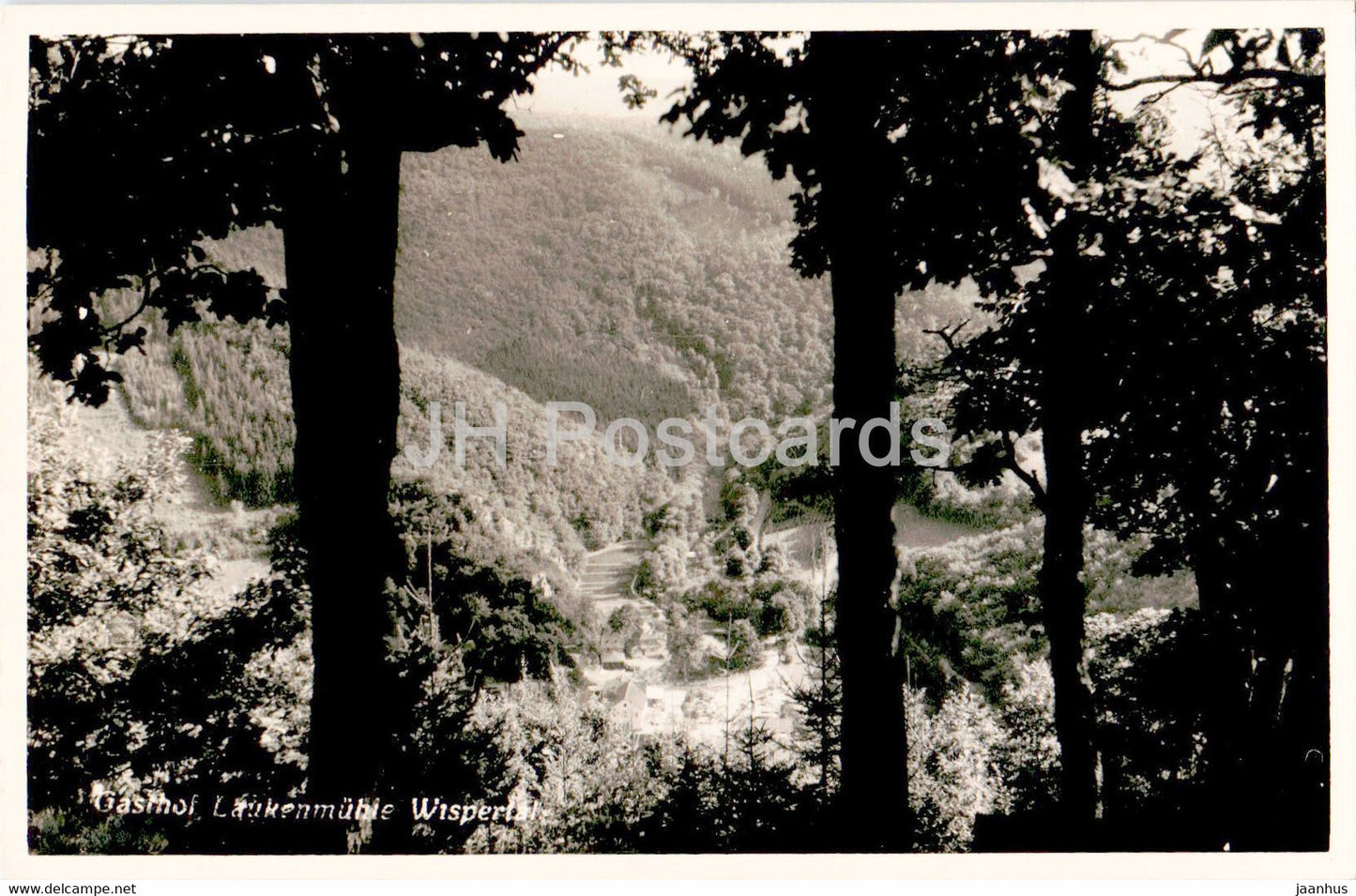 Gasthof - Laukenmuhle Wispertal - old postcard - Germany - unused - JH Postcards