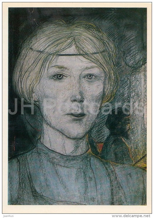 illustration by I. Glazunov - 1 - The Tale of Cross-eyed Lefty from Tula by N. Leskov - Russia USSR - 1985 - unused - JH Postcards