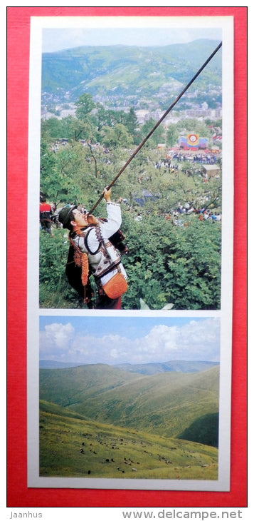 breeders festival - Rakhiv - Rakhov - Transcarpathia - Zakarpatie - 1983 - USSR Ukraine - unused - JH Postcards