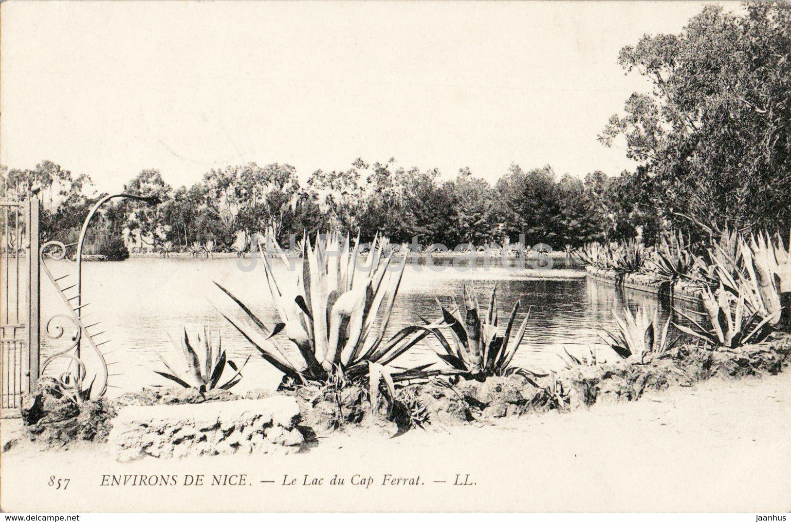 Environs de Nice - Le Lac du Cap Ferrat - 857 - old postcard - 1904 - France - used - JH Postcards