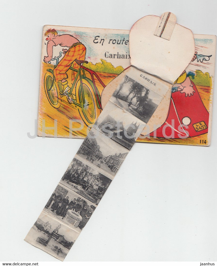 En route pour Carhaix – Humor – alte Postkarte – Frankreich – unbenutzt