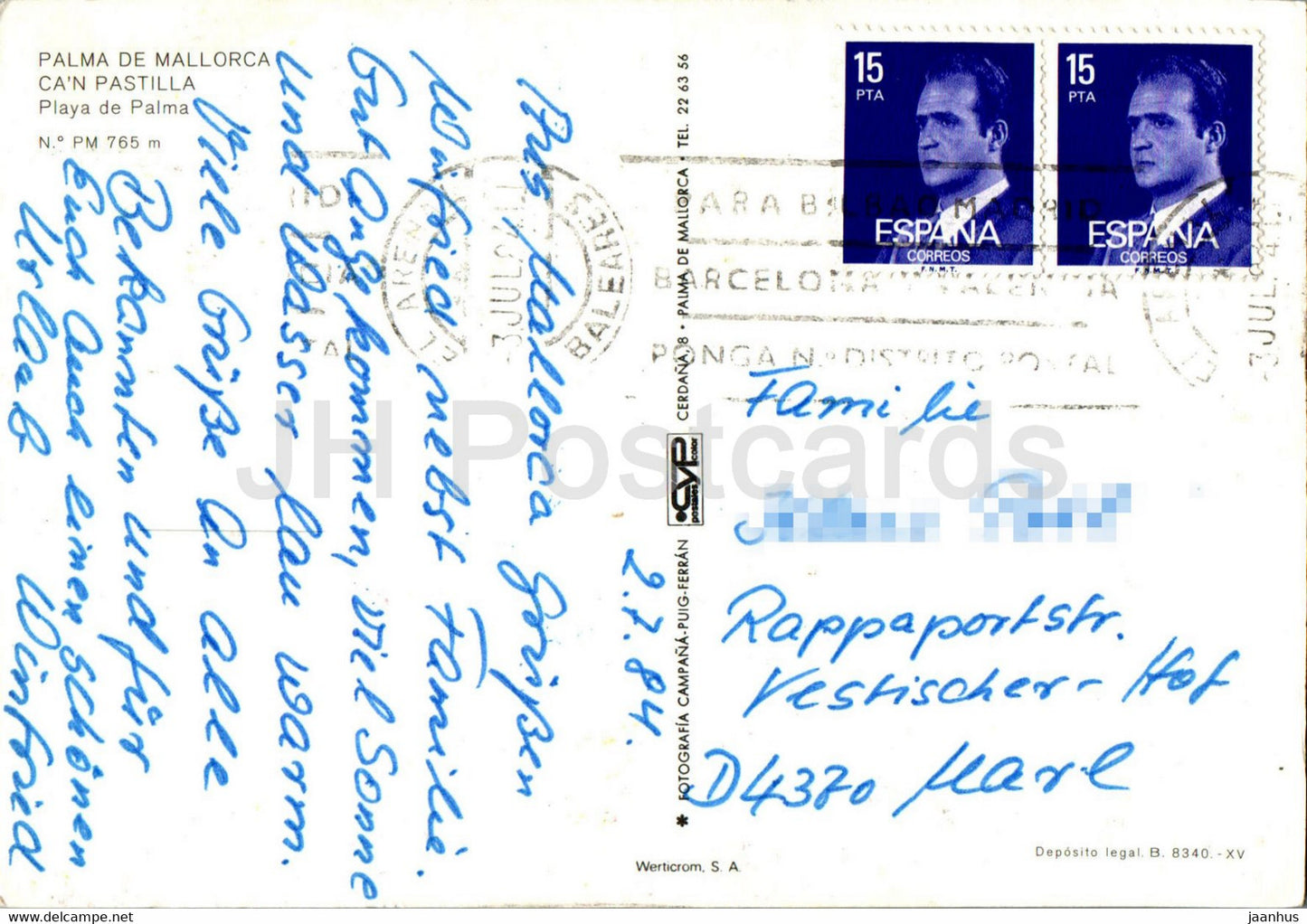 Palma de Mallorca - Ca'n Pastilla - multiview - 1984 - Spain - used