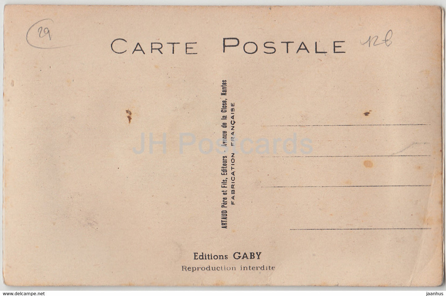 En route pour Carhaix – Humor – alte Postkarte – Frankreich – unbenutzt
