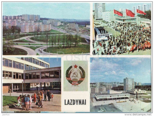 residential area of Vilnius - Lazdynai - 1974 - Lithuania USSR - unused - JH Postcards