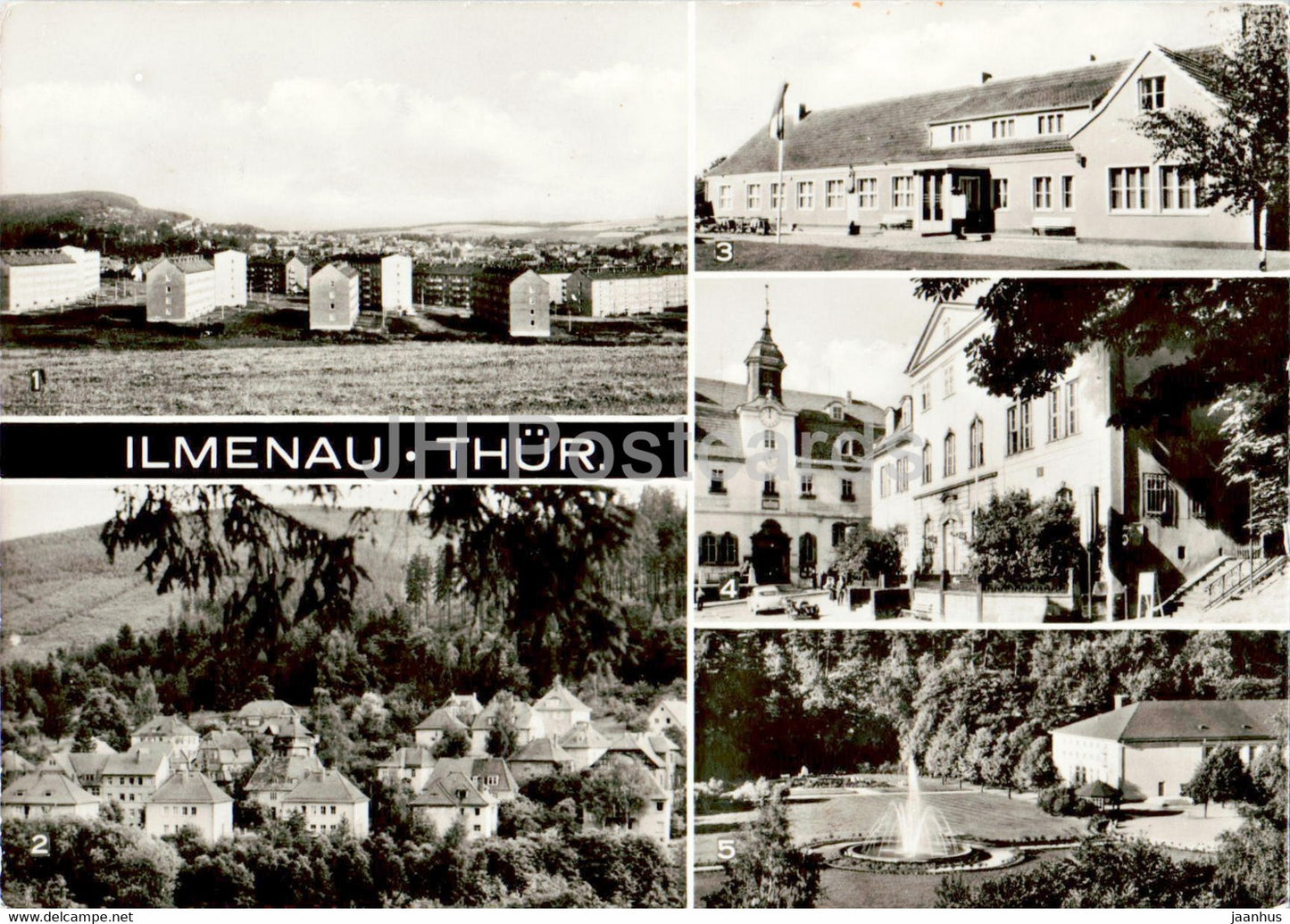 Ilmenau - Thur - Neues Stadtgebiet - Kreiskulturhaus - Marktplatz - old postcard - 1978 - Germany DDR - used - JH Postcards