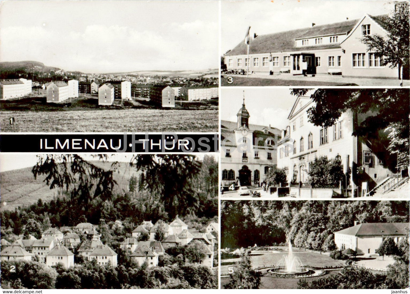 Ilmenau - Thur - Neues Stadtgebiet - Kreiskulturhaus - Marktplatz - old postcard - 1978 - Germany DDR - used - JH Postcards
