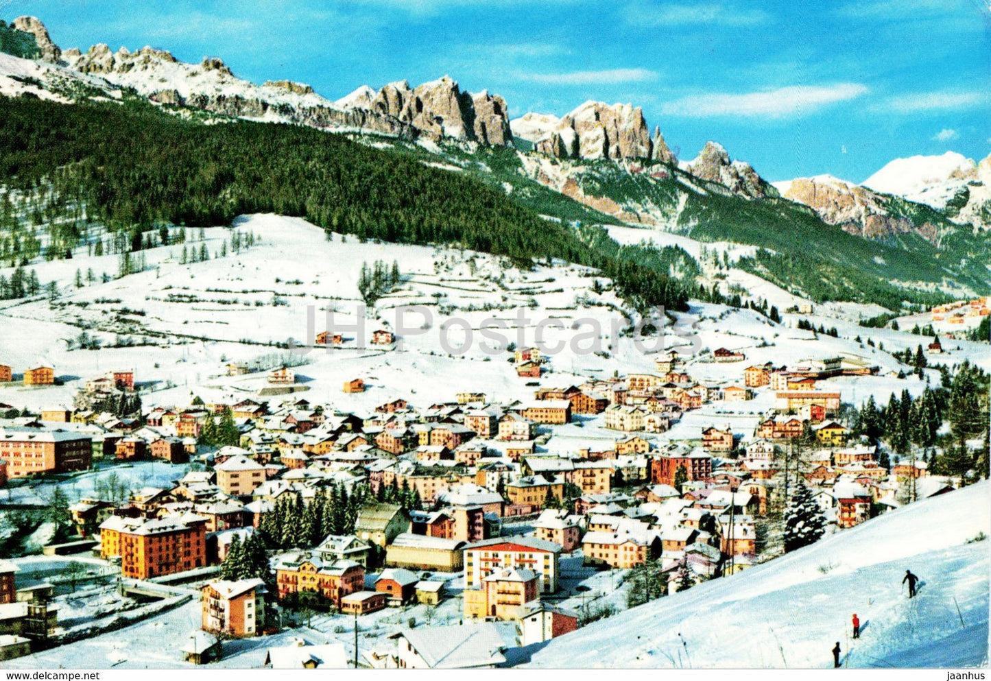 Dolomiti - Moena 1200 m - Panorama - General View - 4604 - 1969 - Italy - used - JH Postcards
