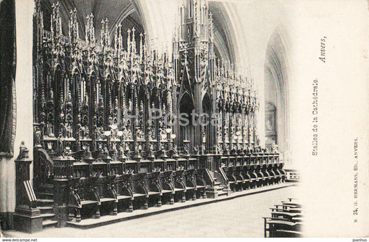 Anvers - Antwerpen - Salles de la Cathedrale - cathedral - old postcard - Belgium - unused - JH Postcards