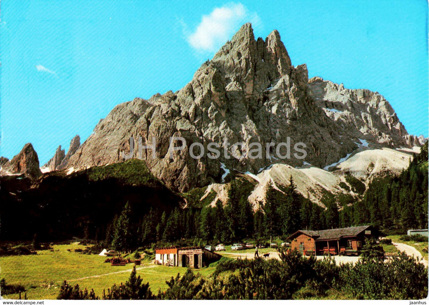 Fischleintal - Talschlusshutte geger Einserkofel - Valle Fiscalina - Rifugio verso Cima Una - 1962 - Italy - used - JH Postcards
