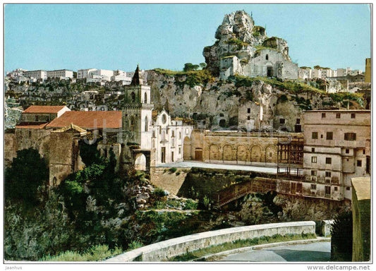 La Roccia dell`Idris - The Rock of Idris - Matera - Basilicata - 16 - Italia - Italy - unused - JH Postcards