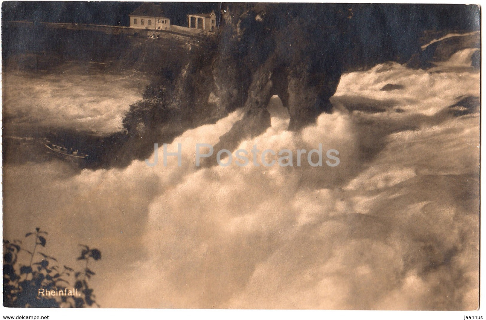 Rheinfall - La Chute du Rhin - waterfall - Konstanz Offenburg Bahnpost - 3004 - Switzerland - 1925 - used - JH Postcards