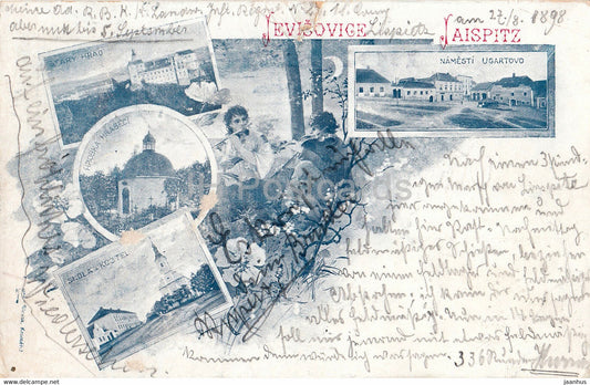 Jevisovice - Jaispitz - old postcard - 1898 - Czech Republic - used - JH Postcards