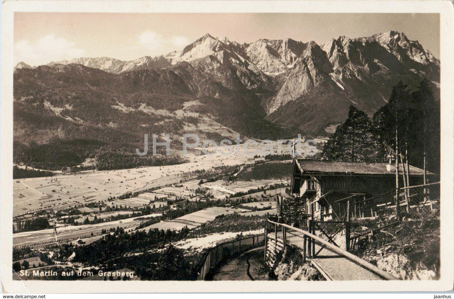 St Martin auf dem Grasberg - old postcard - Germany - unused - JH Postcards