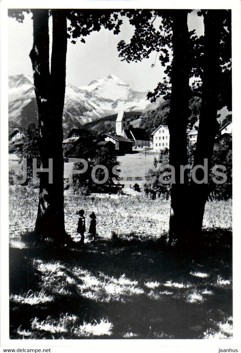 Elm 1000 m mit Hausstock - old postcard - Switzerland - unused - JH Postcards