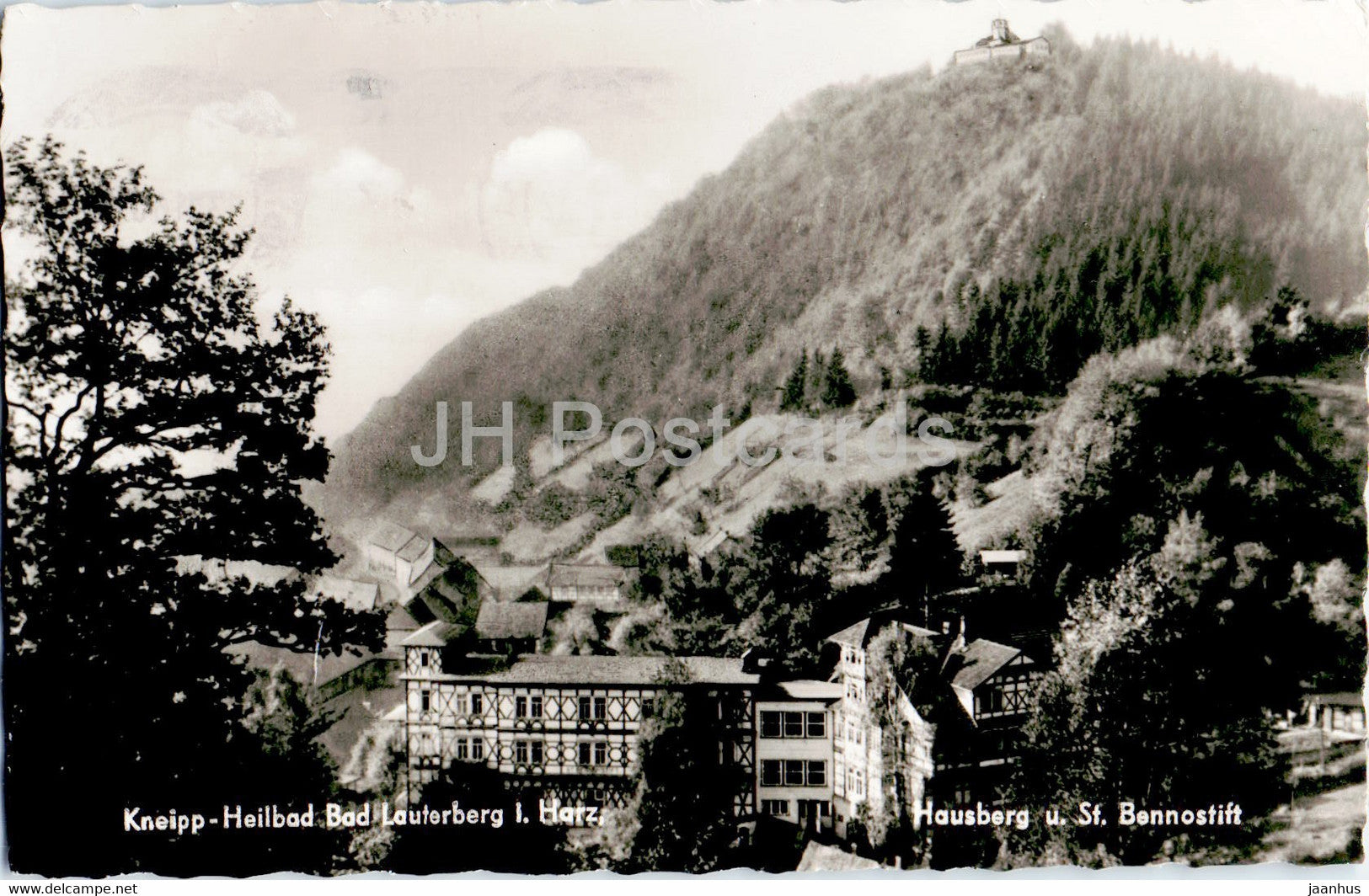 Kneipp Heilbad - Bad Lauterberg i Harz - Hausberg u St Bennostift - 1960 - Germany - used - JH Postcards