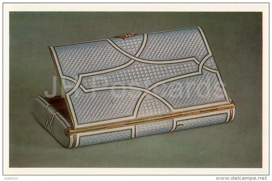Snuff-Box , 1908-17 - silver - The Faberge Jewellery - 1987 - Russia USSR - unused - JH Postcards