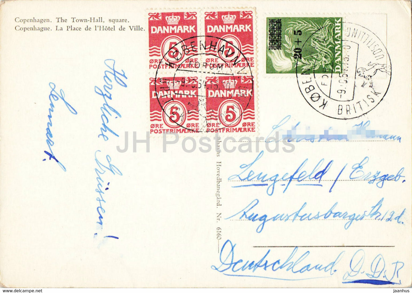 Copenhagen - The Town Hall Square - tram - 6160 - Denmark - used