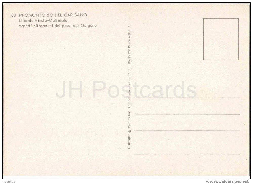 Littorale Vieste-Matinata - bambini - children - 83 - Promontoria del Gargano - Puglia -  Italia - Italy - unused - JH Postcards