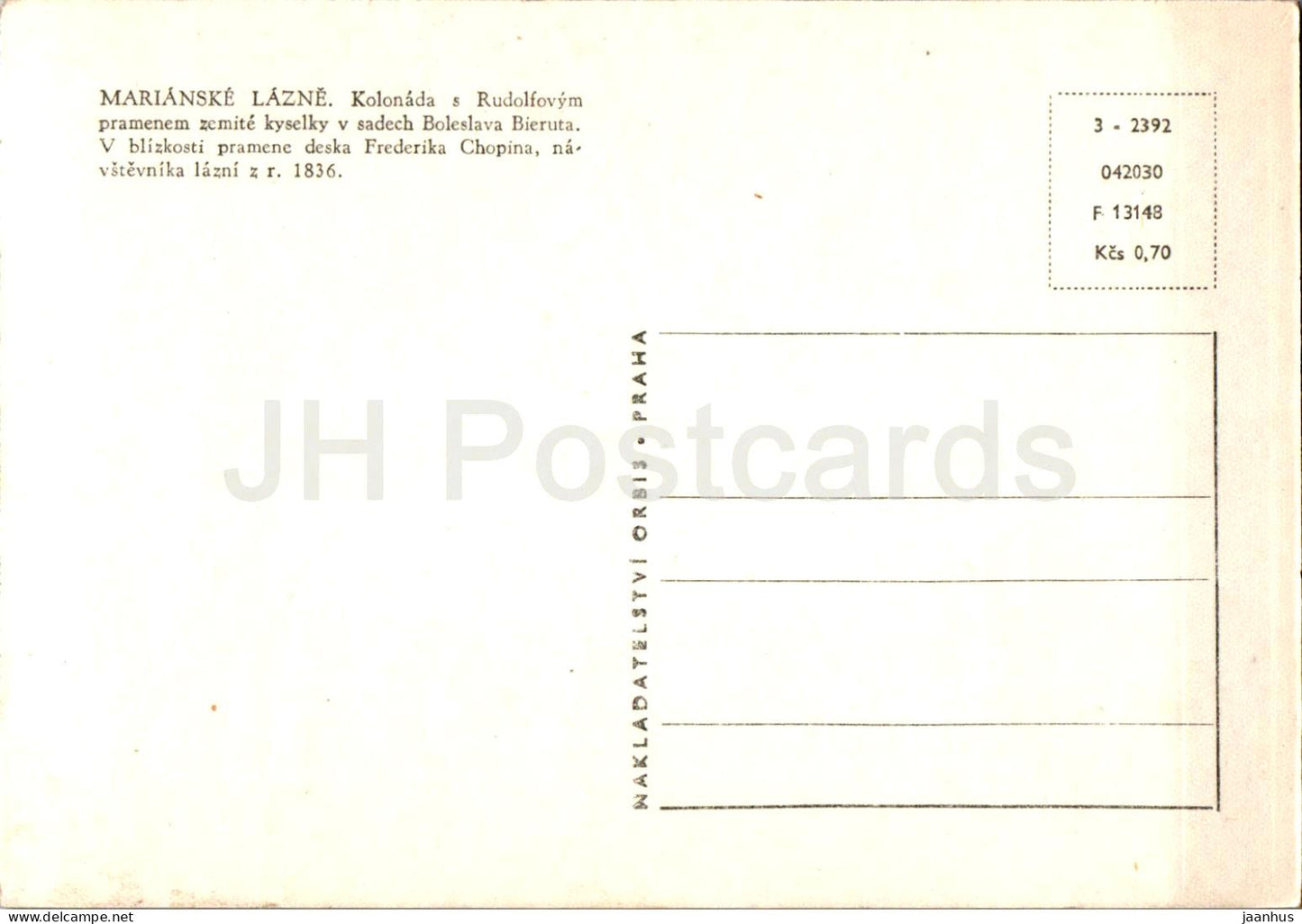 Marianske Lazne - Kolonada s Rudolfovym pramenem - colonnade - printemps - République tchèque - Tchécoslovaquie - inutilisé