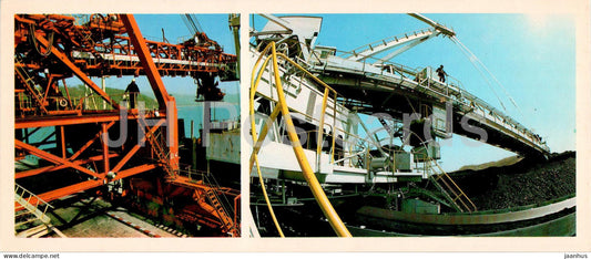 Vostochny Port (Eastern Port) - coal loading in the port - 1982 - Russia USSR - unused