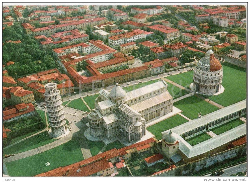 Il Duomo e gli Ospedali Riuniti di S. Chiara - cathedral - Pisa -  Italia - Italy - sent from Italy Pisa to Germany - JH Postcards