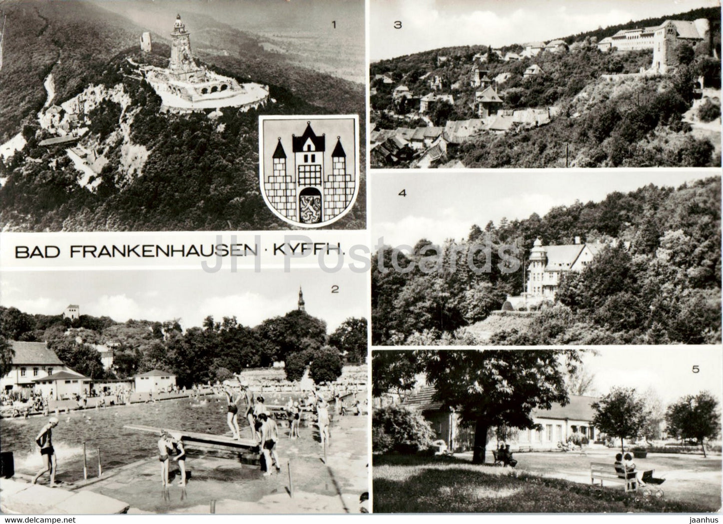 Bad Frankenhausen - Kyffhauser - Soleschwimmbad - Sanatorium Hoheneck - old postcard - 1976 - Germany DDR - used - JH Postcards
