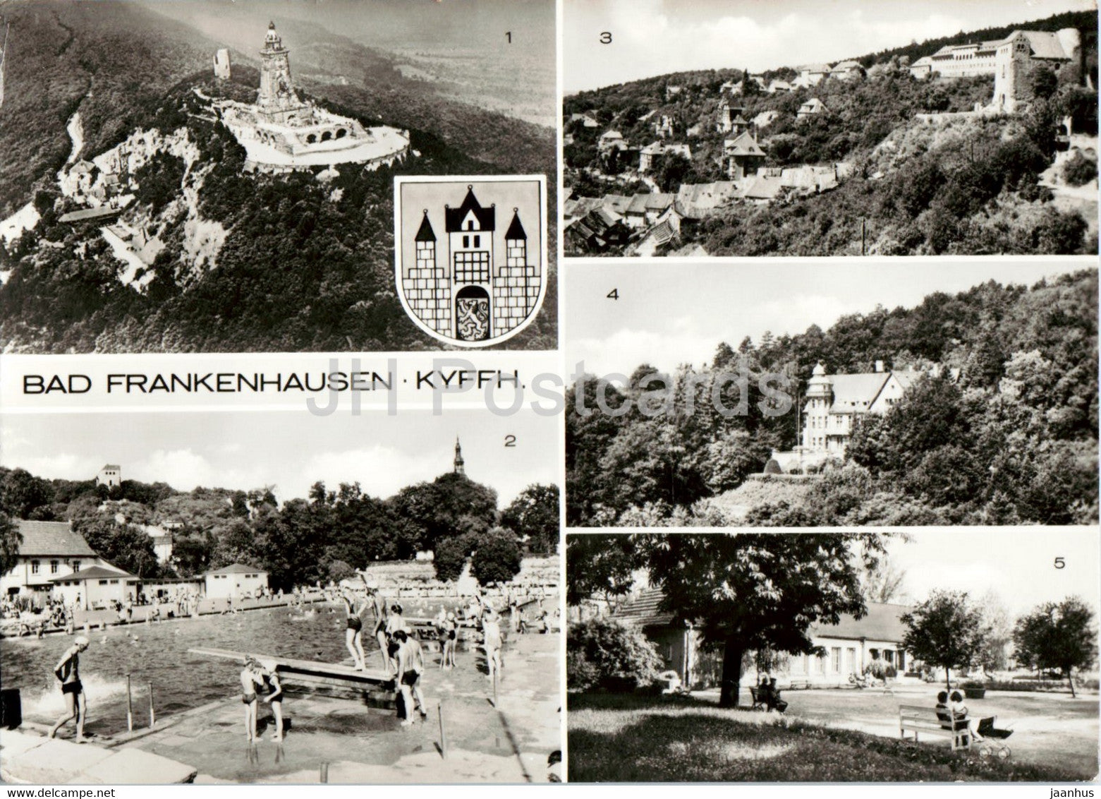 Bad Frankenhausen - Kyffhauser - Soleschwimmbad - Sanatorium Hoheneck - old postcard - 1976 - Germany DDR - used - JH Postcards