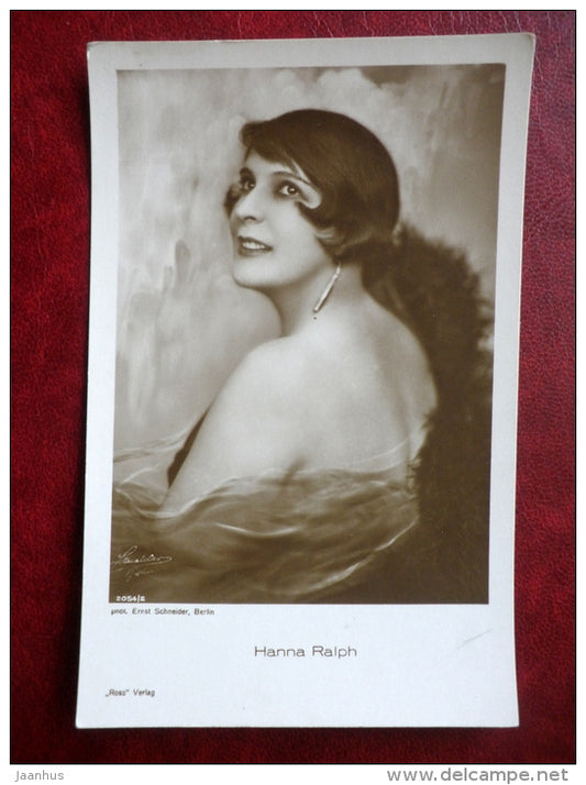 movie actress - Hanna Ralph - 2054/2 - cinema - Germany - unused - JH Postcards