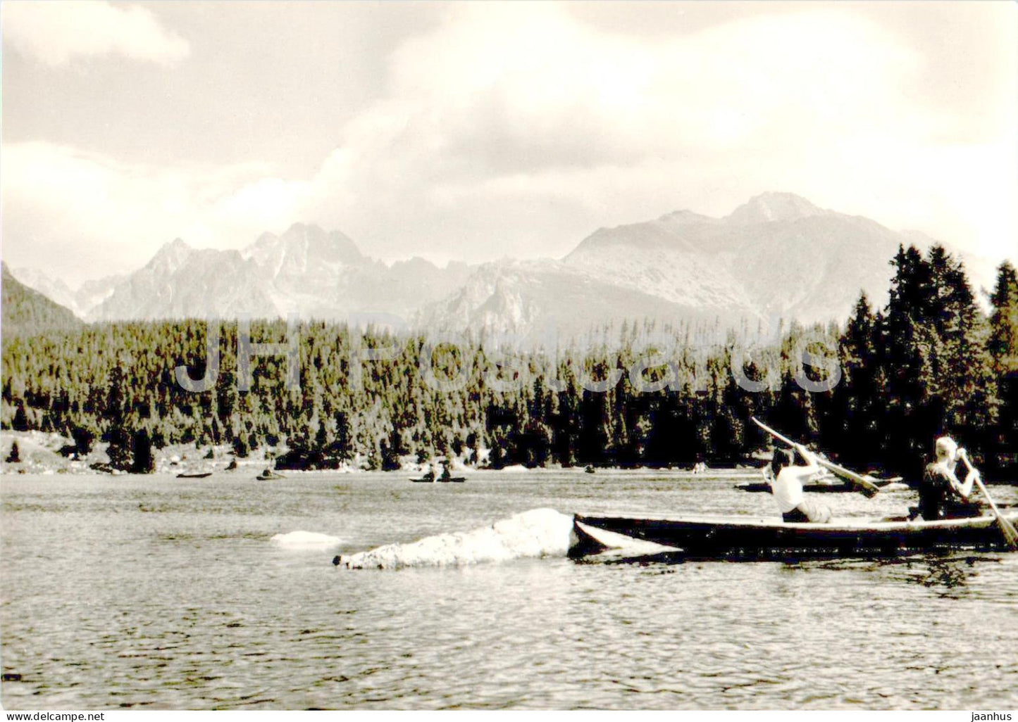Vysoke Tatry - Strbske Pleso - High Tatras - boat - Slovakia - Czechoslovakia - unused - JH Postcards