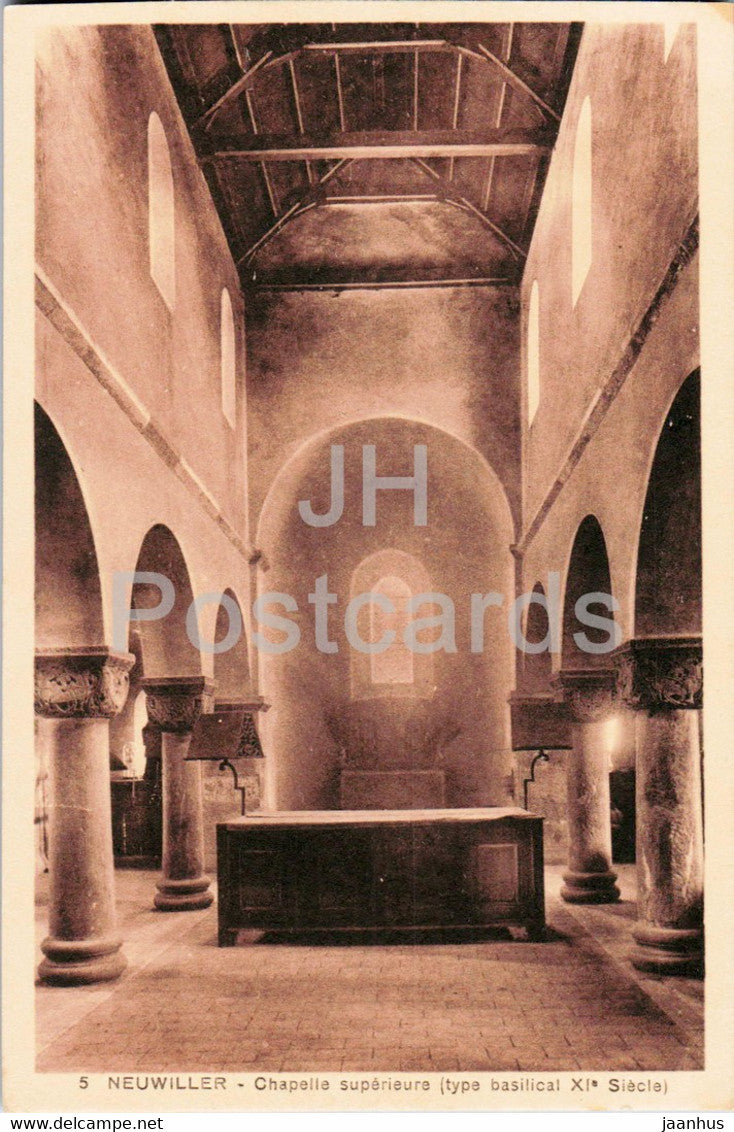 Neuwiller - Chapelle superieure - 5 - old postcard - France - unused - JH Postcards