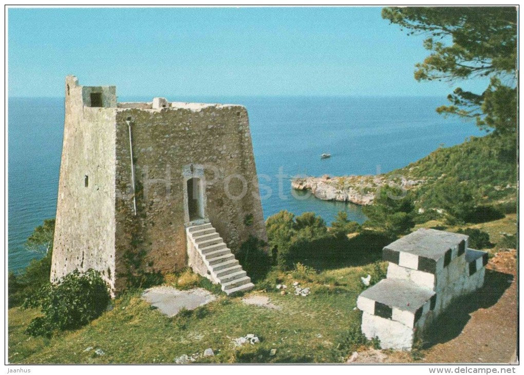 Torre quadrangolare Saracena Littorale Vieste-Matinata - Promontoria del Gargano - Puglia - 12 - Italia - Italy - unused - JH Postcards