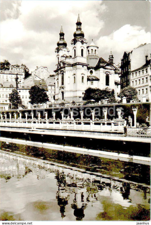 Karlovy Vary - St Mary Magdalene's Church - 1967 - Czech Republic - Czechoslovakia - used - JH Postcards