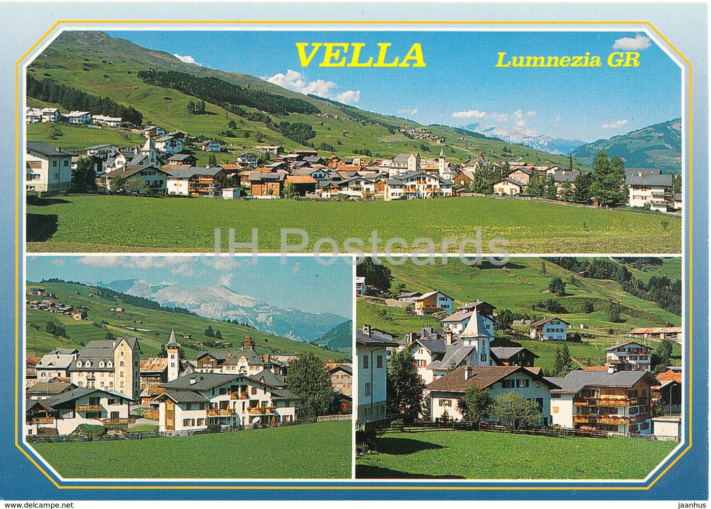 Vella - Lumnezia - 41604 - Switzerland - unused - JH Postcards
