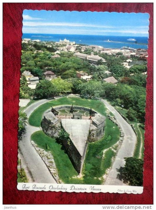 Nassau in the Bahamas - View from the Water Tower - Fort Fincastle - 1964 - Bahamas - unused - JH Postcards